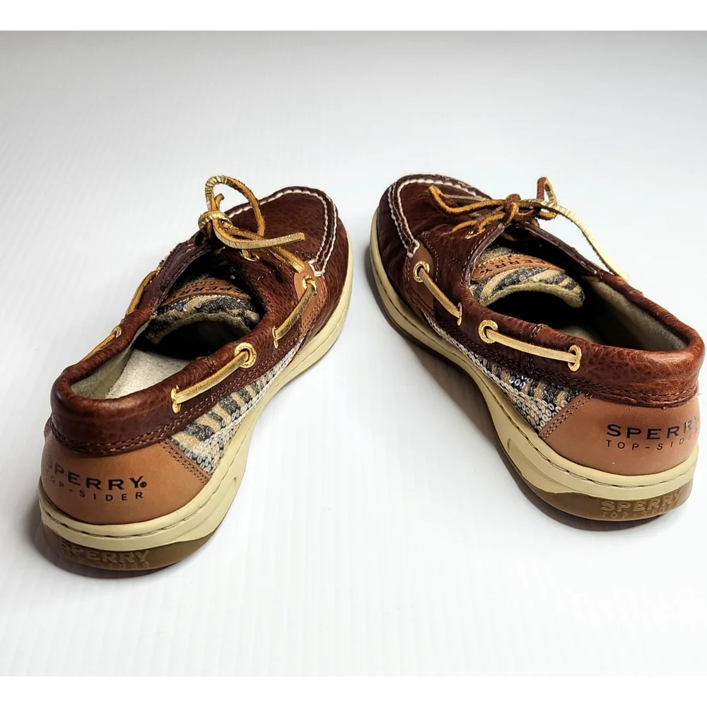Sperry Top-Sider Zebra sequins boat shoes Women's 8 - Picture 7 of 9